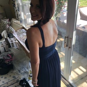 David’s Bridal Bridesmaids dress in Marine color